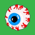 Eye in cartoon style. Comics. Eyeball. Vectonic graphics.